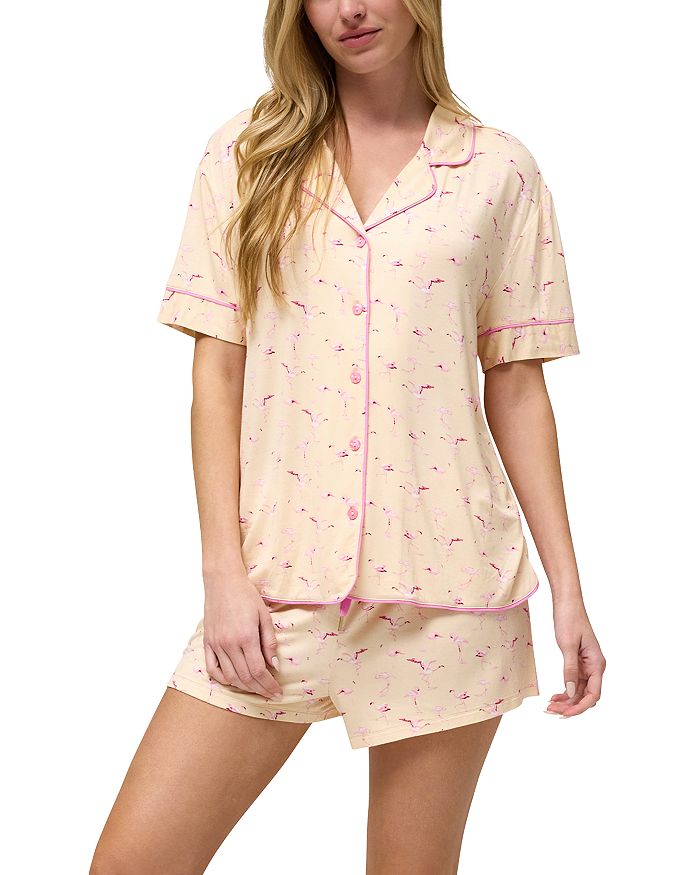 

Американский короткий комплект пижамы All American Shortie Honeydew, коричневый/бежевый