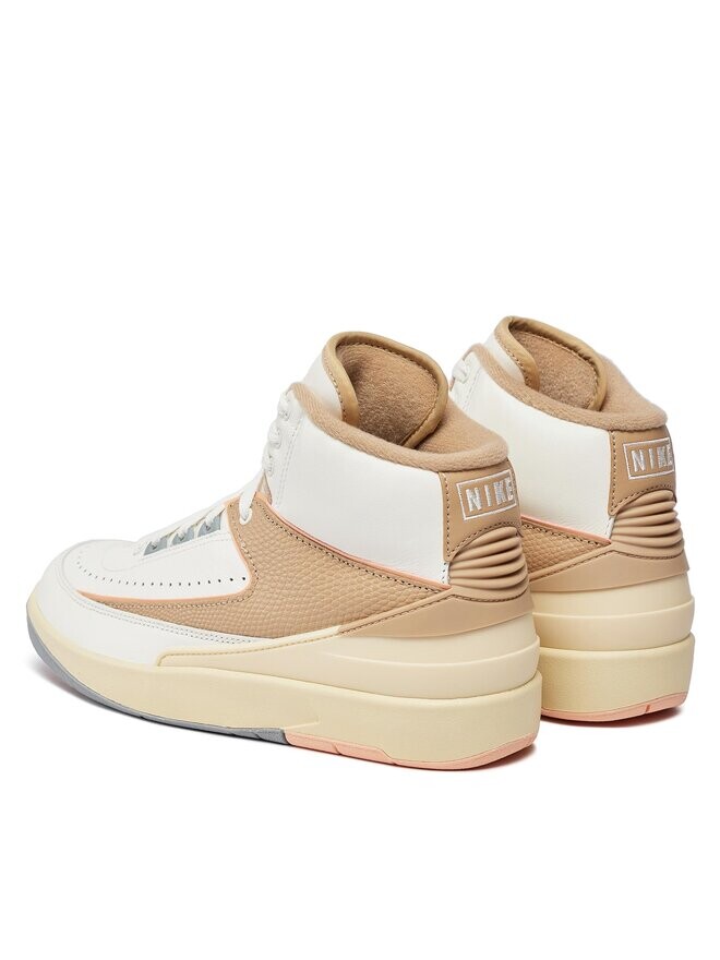 Кроссовки Nike Air Jordan 2 Retro DX4400 118 Weiß, бежевый/белый — фото 3