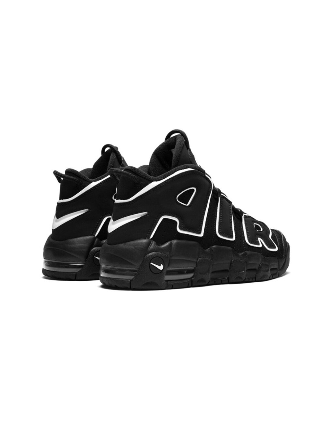 Nike Kids кроссовки Air More Uptempo, черный — фото 3