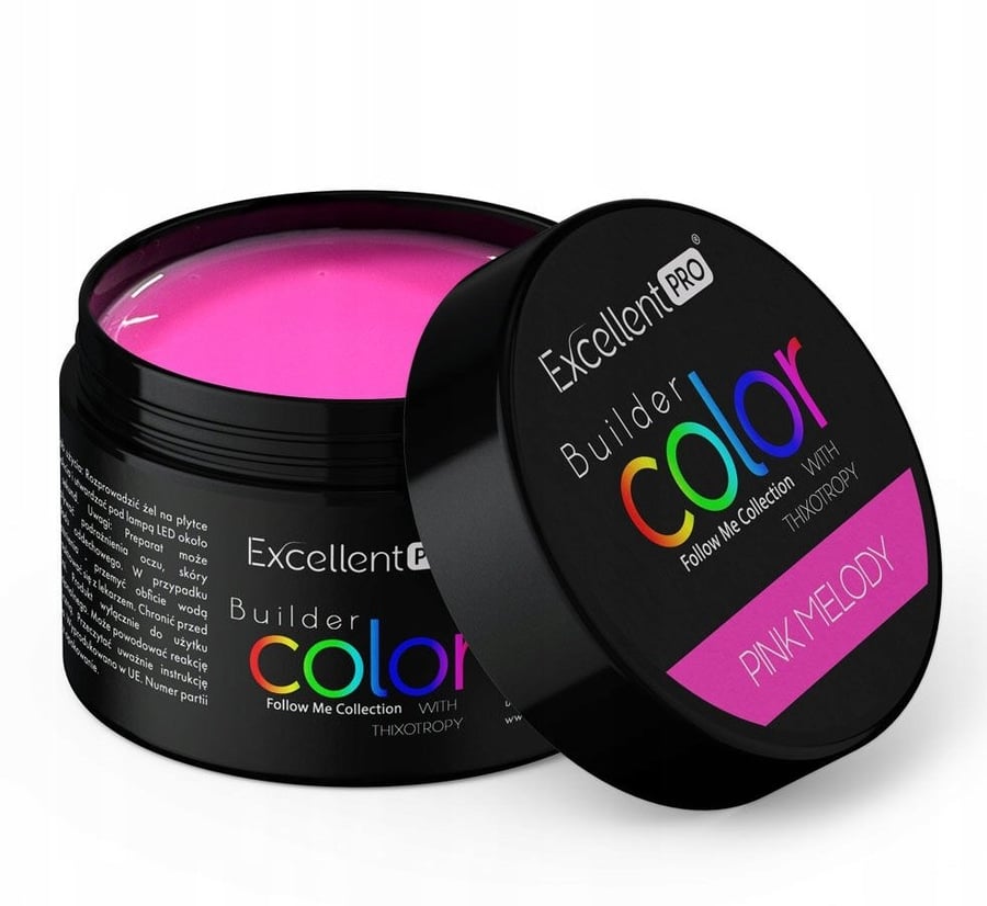 

Цветной строительный гель Excellent Pro Builder Gel Pink Melody 30 г