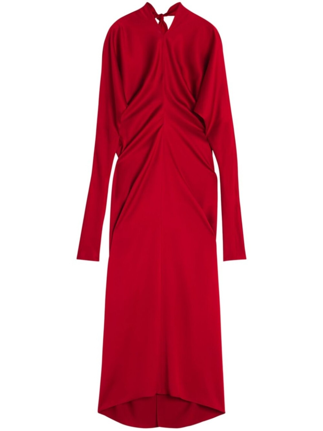 

Платье макси от Lanvin со сборками, красный