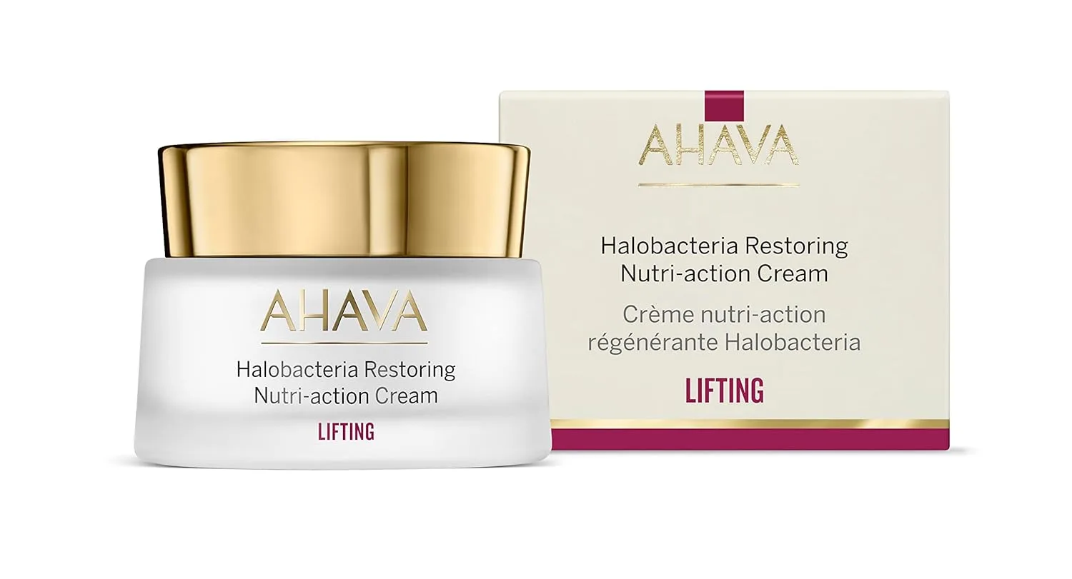 Крем для лица Ahava — Halobacteria Restoring Nutri-Action Cream - антивозрастной, интенсивно питающий для, 50 мл — фото 2