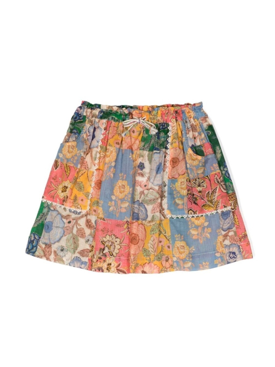 

ZIMMERMANN Kids юбка Junie в технике пэчворк, мультиколор