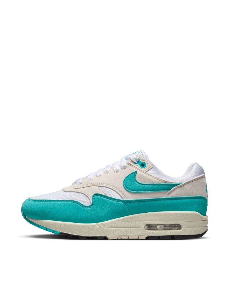 

Бело-бирюзовые кроссовки Nike Air Max 1, Зеленый, Бело-бирюзовые кроссовки Nike Air Max 1