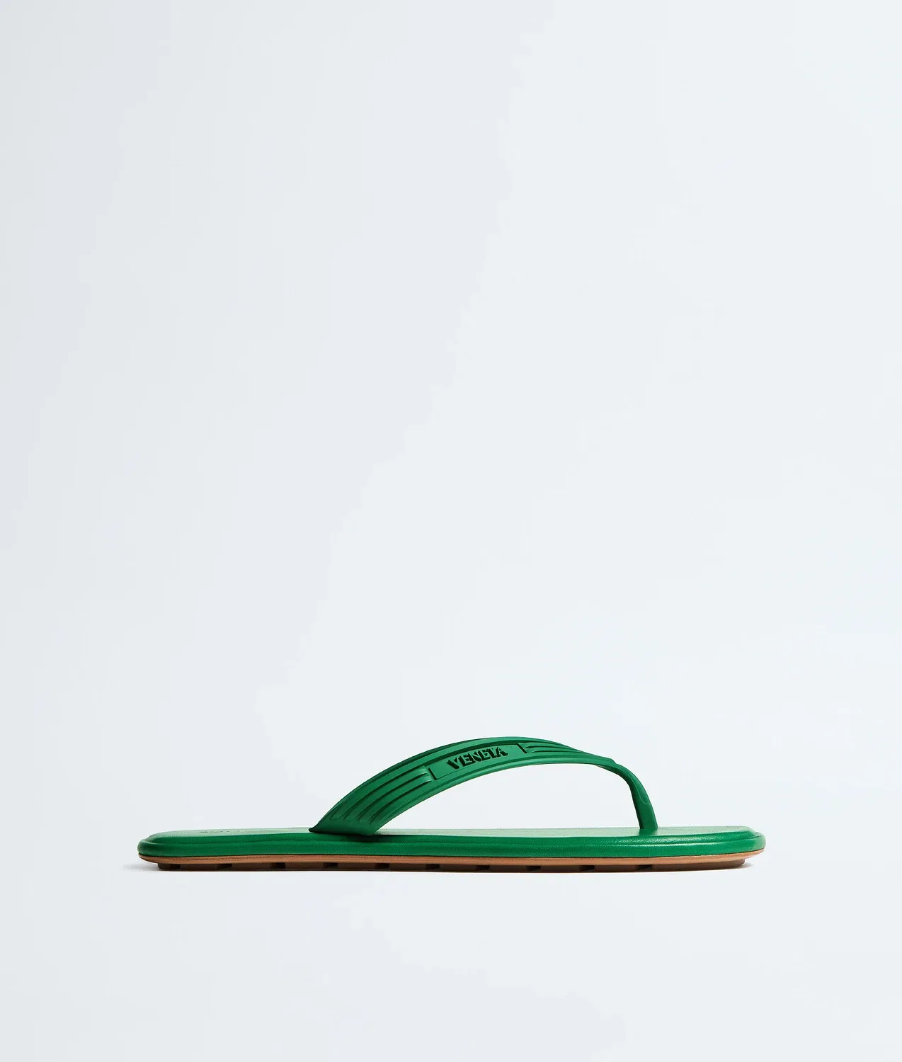 Сандалии Sampieri Flat Thong BOTTEGA VENETA, зеленый
