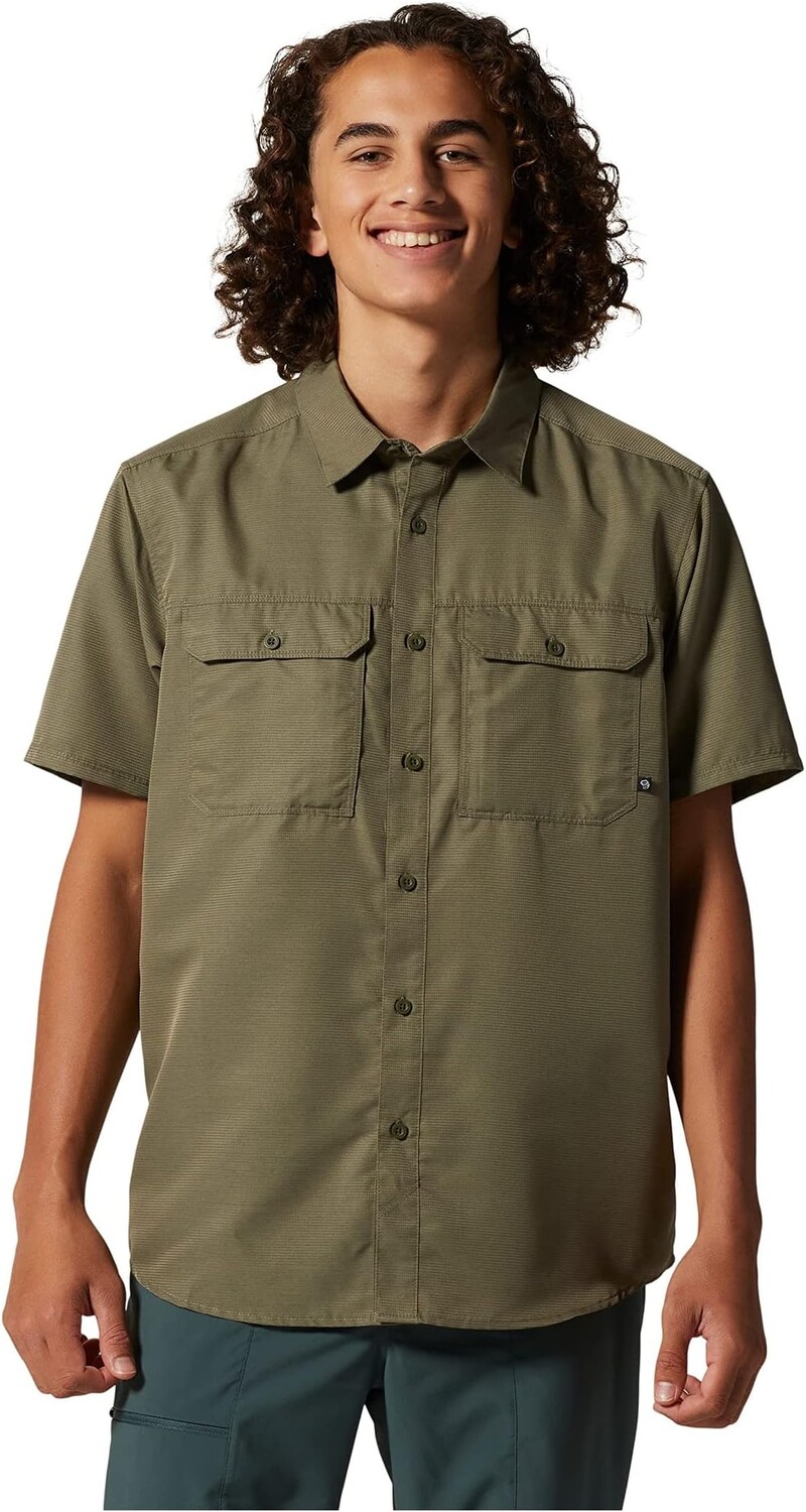 

Рубашка Mountain Hardwear Big & Tall CanyonShort Sleeve Shirt, цвет Stone Green