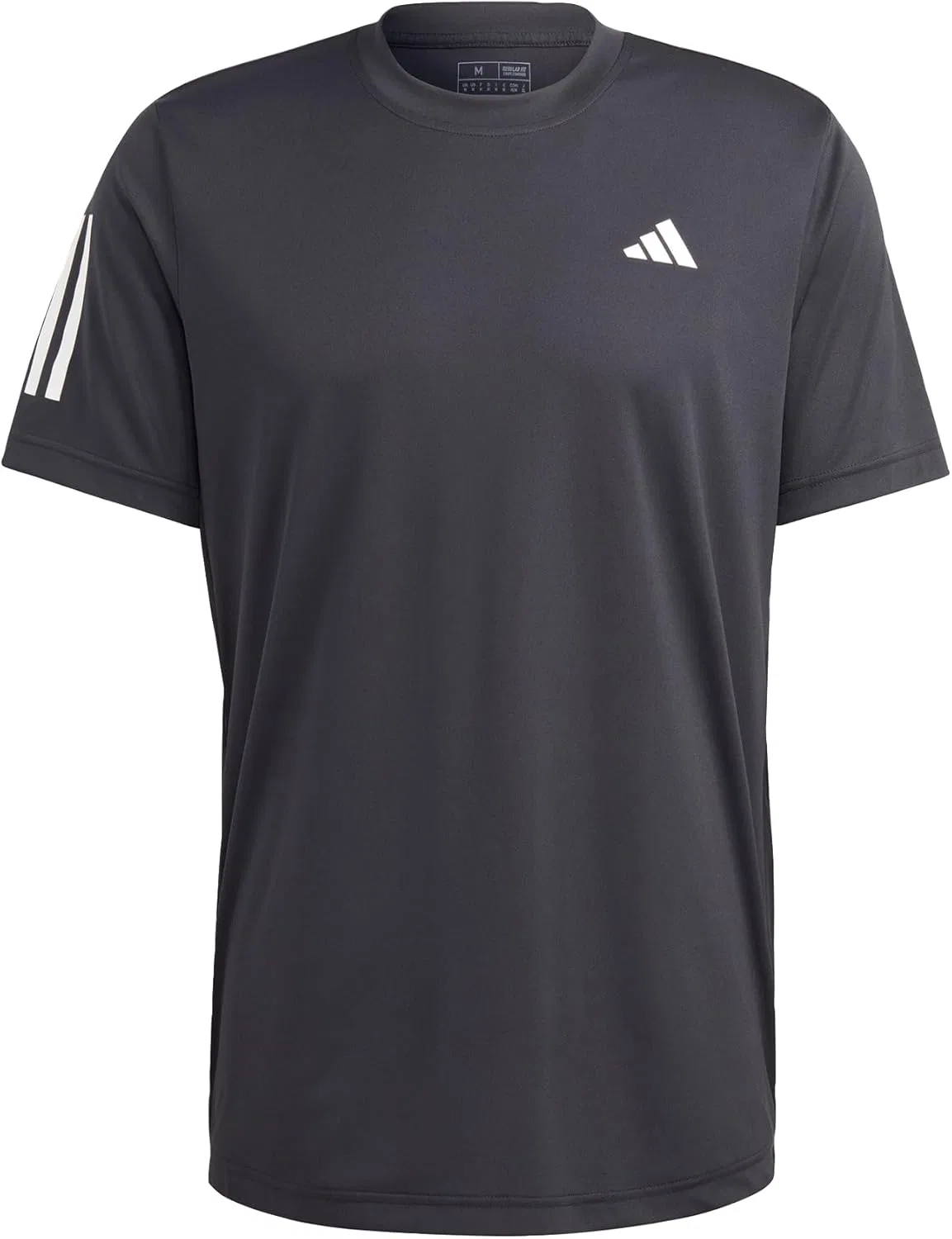 Футболка теннисная Adidas Women's Club 3-Stripes, черный — фото 2