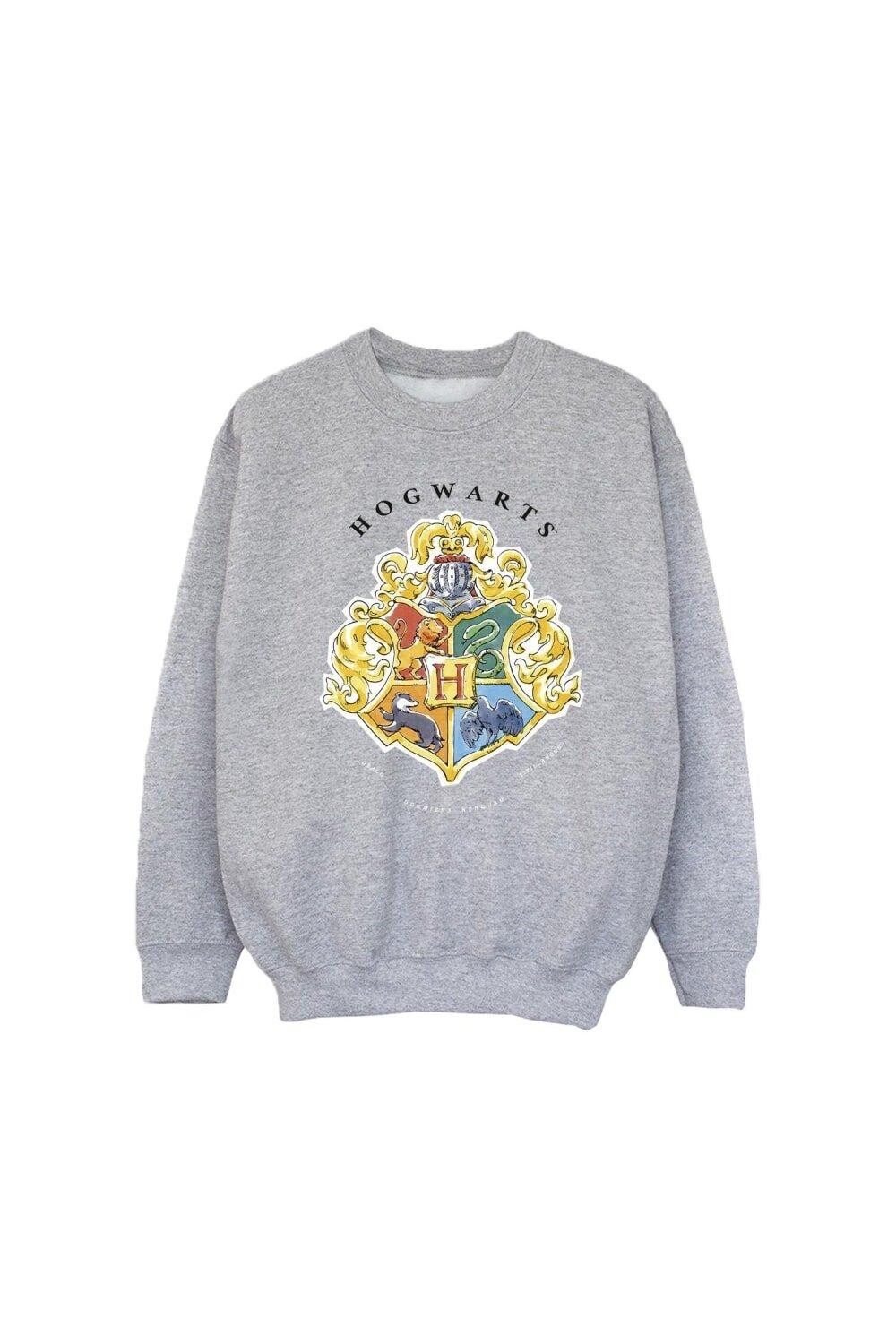 Толстовка с эмблемой школы Хогвартс Harry Potter, серый — фото 2