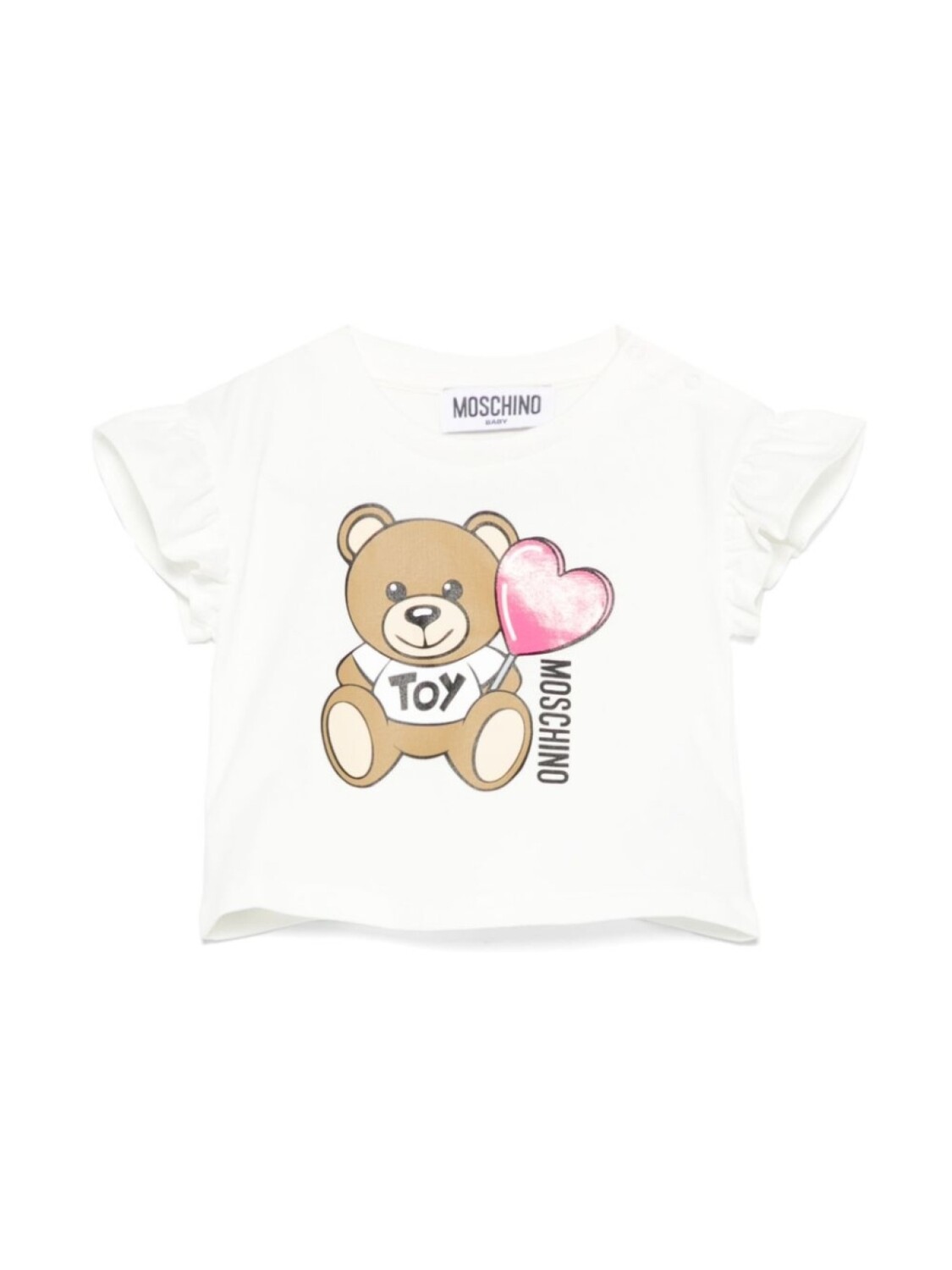 

Moschino Kids футболка с принтом, белый