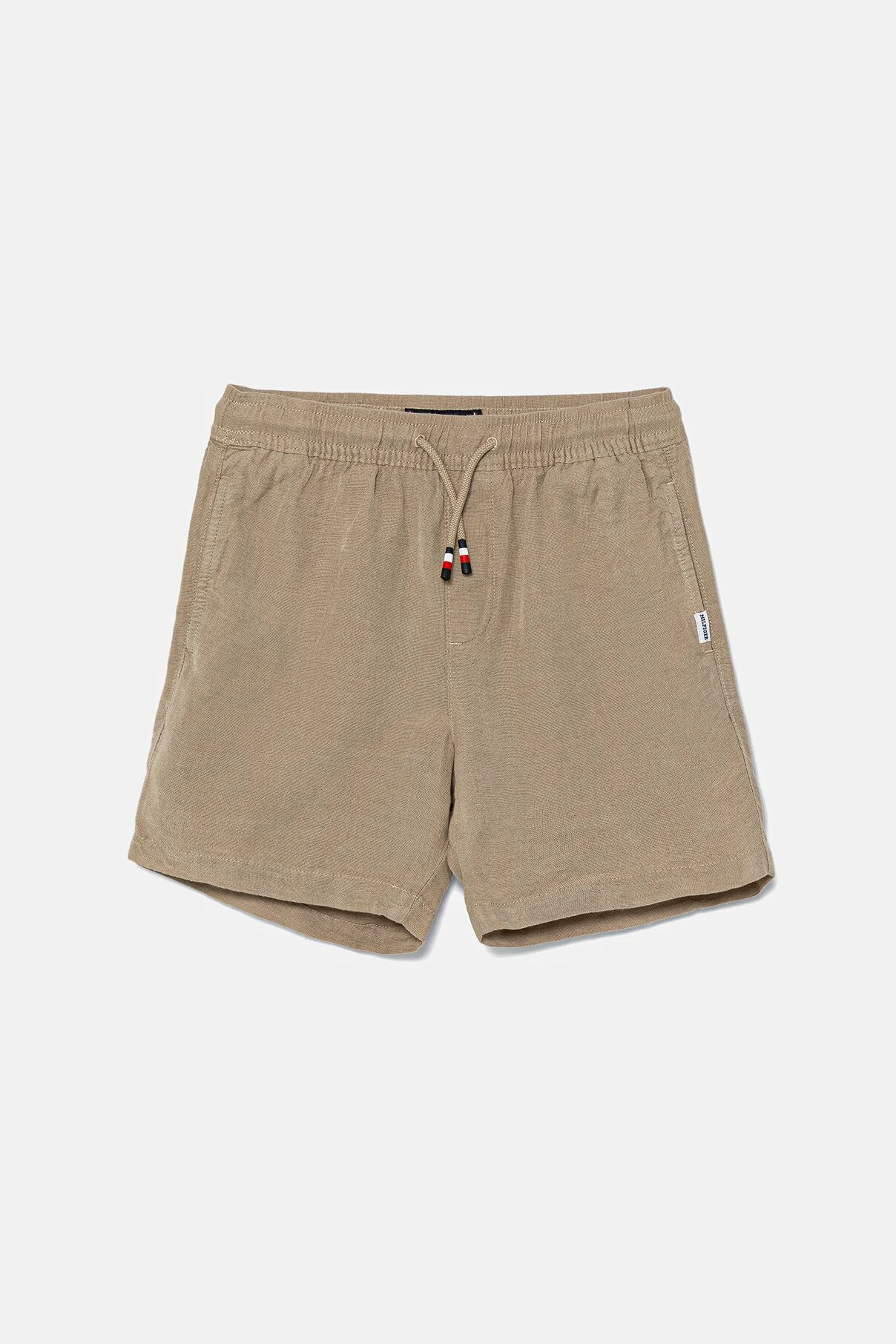 

Детские льняные шорты Tommy Hilfiger, бежевый