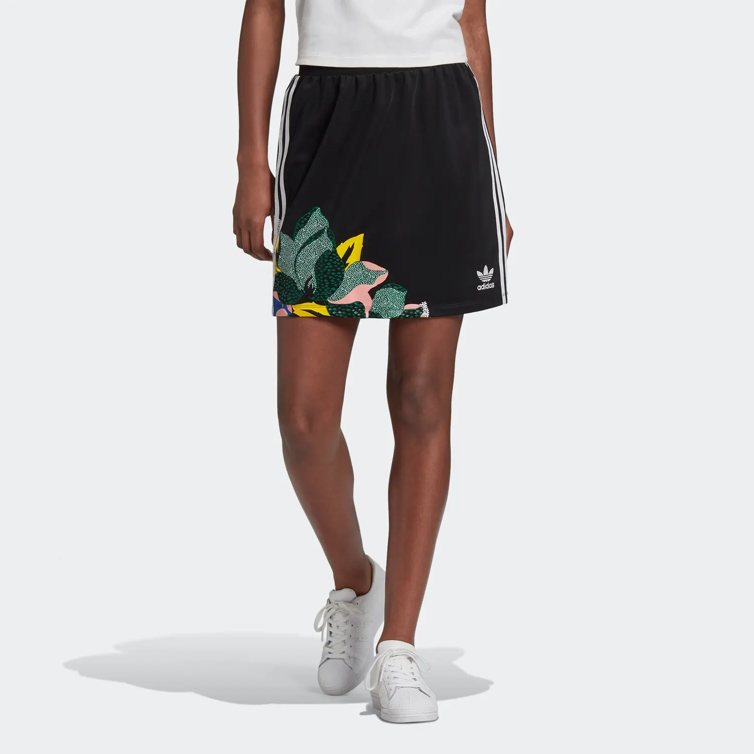 Повседневная короткая юбка женская черная Adidas Originals — фото 4
