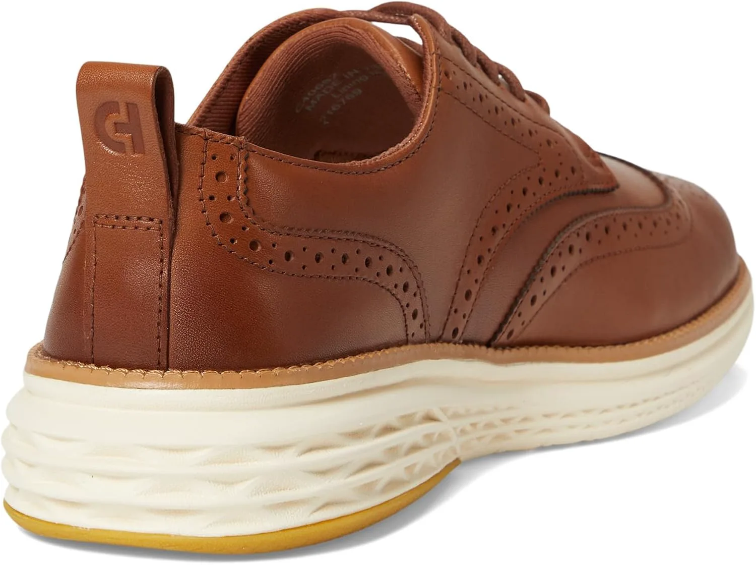 Мужские туфли Cole Haan Grand Hurrion Wingtip, слоновая кость — фото 4