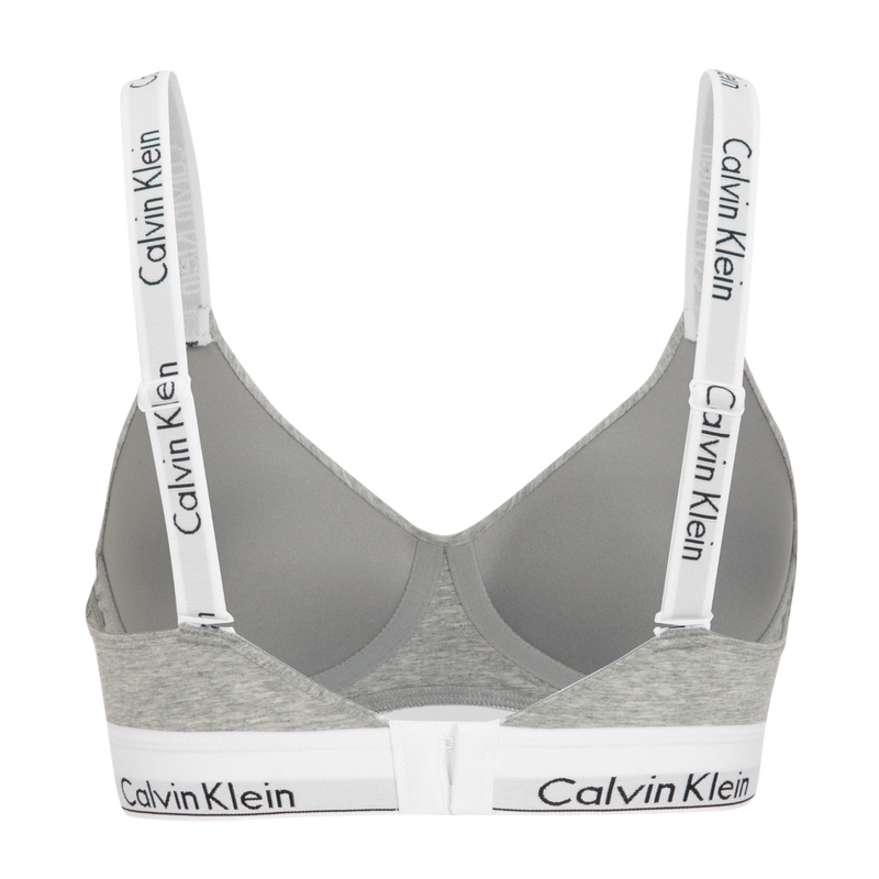 Современный женский бюстгальтер Gravity Band в кокосово-сером цвете Calvin Klein, Coconut серый — фото 3