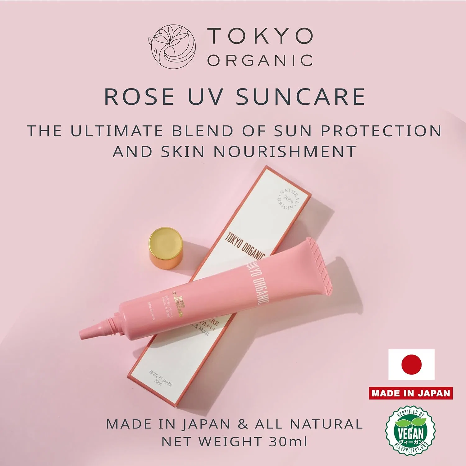 Солнцезащитный крем для лица SPF50+ PA+++, Tokyo Organic, 30 мл — фото 2