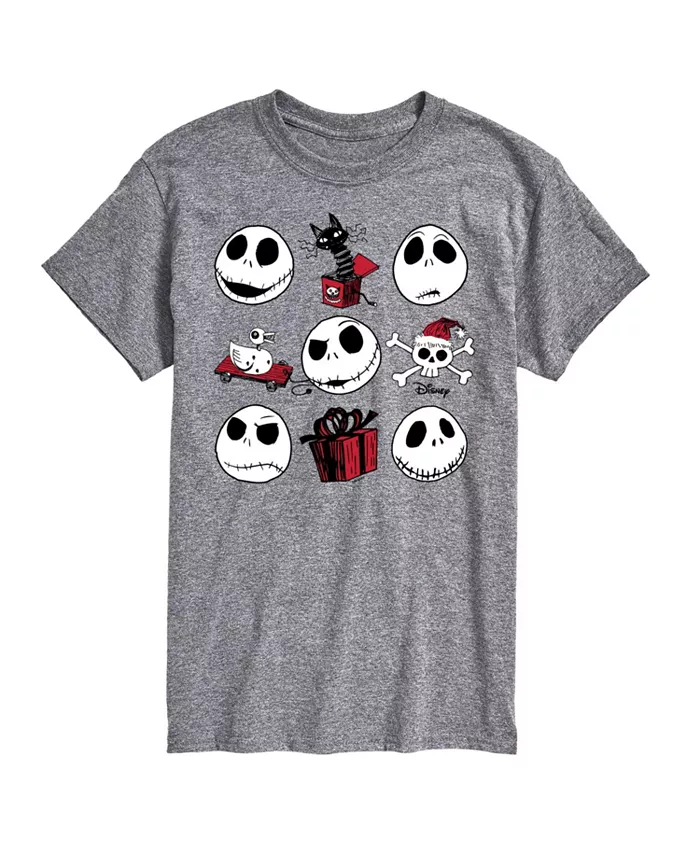

Мужская футболка с коротким рукавом "Nightmare Before Christmas Faces" AIRWAVES, серый