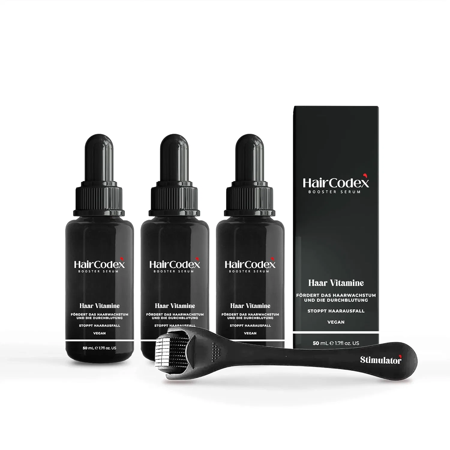 Сыворотка-бустер для роста волос с биотином и кератином Haircodex