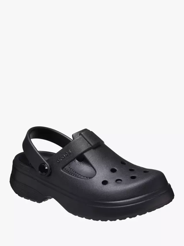 Детские классические сабо Мэри Джейн, черные Crocs — фото 2