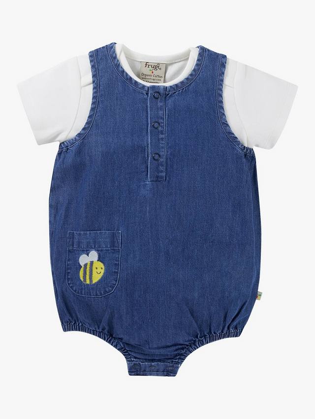 

Детский комбинезон cadgwith из органического хлопка Frugi, цвет Chambray