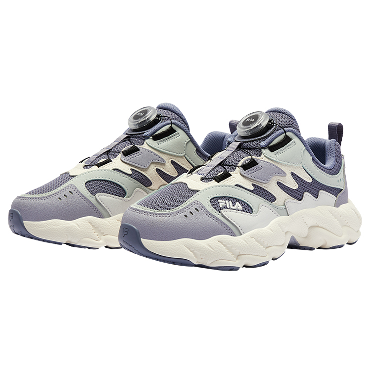 Кроссовки BOA Fern Rebound с дышащей противоскользящей подошвой для детей FILA KIDS, синий/серый/фиолетовый — фото 3