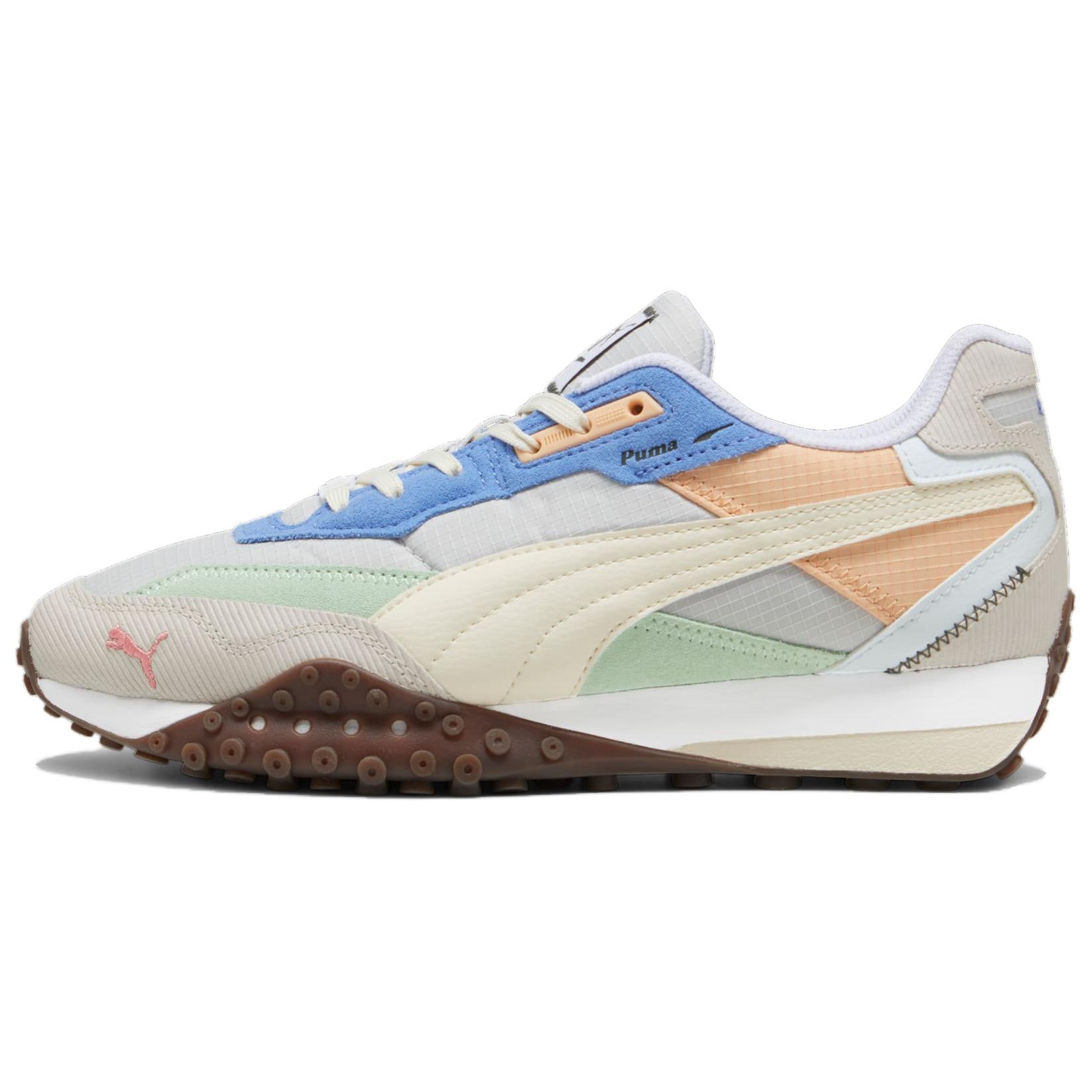 

Футболка Blktop Rider 'Feather Grey Blue Sky' PUMA, Бежево-голубая