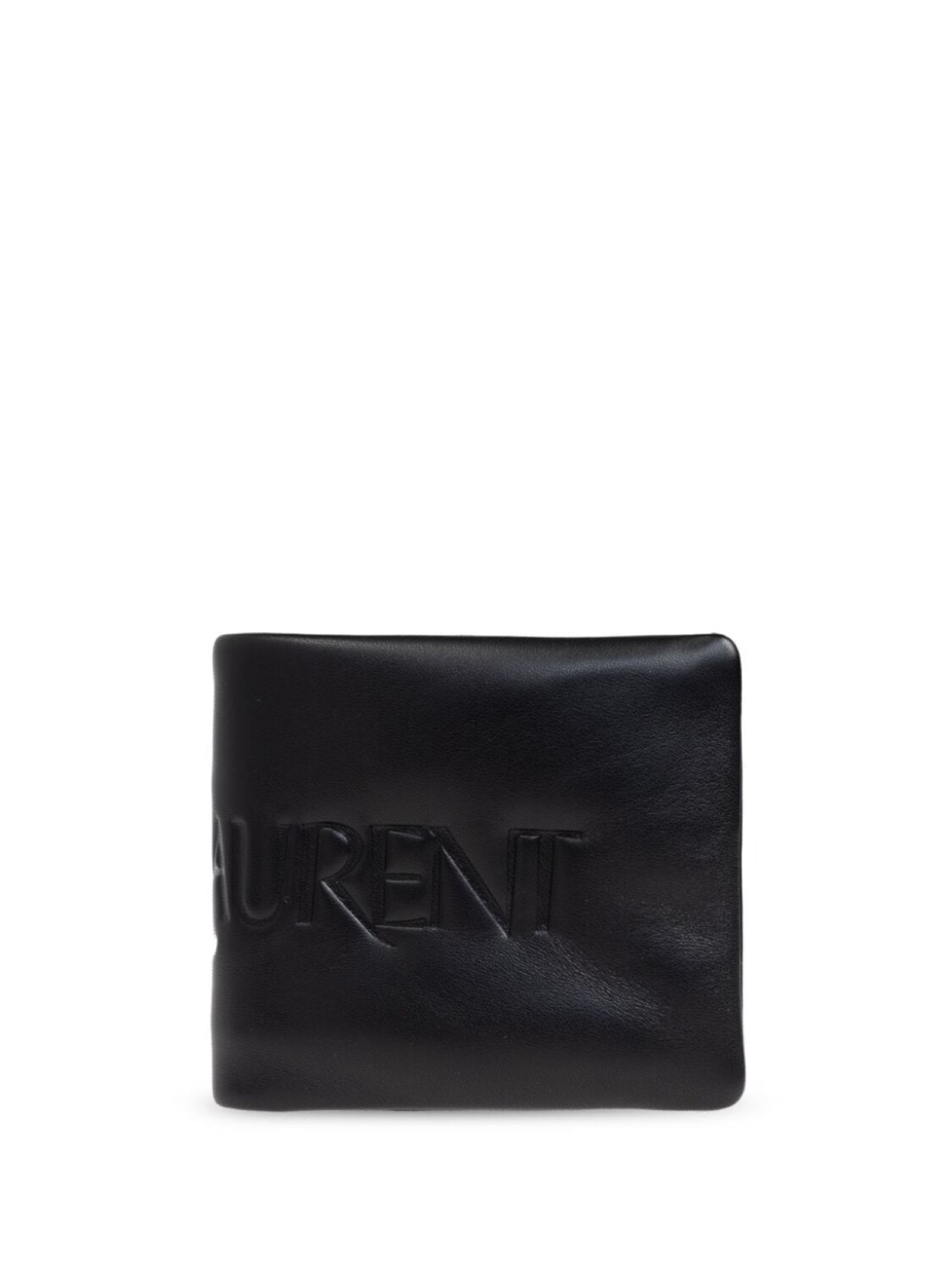 

Кожаный кошелек с логотипом Saint Laurent, черный