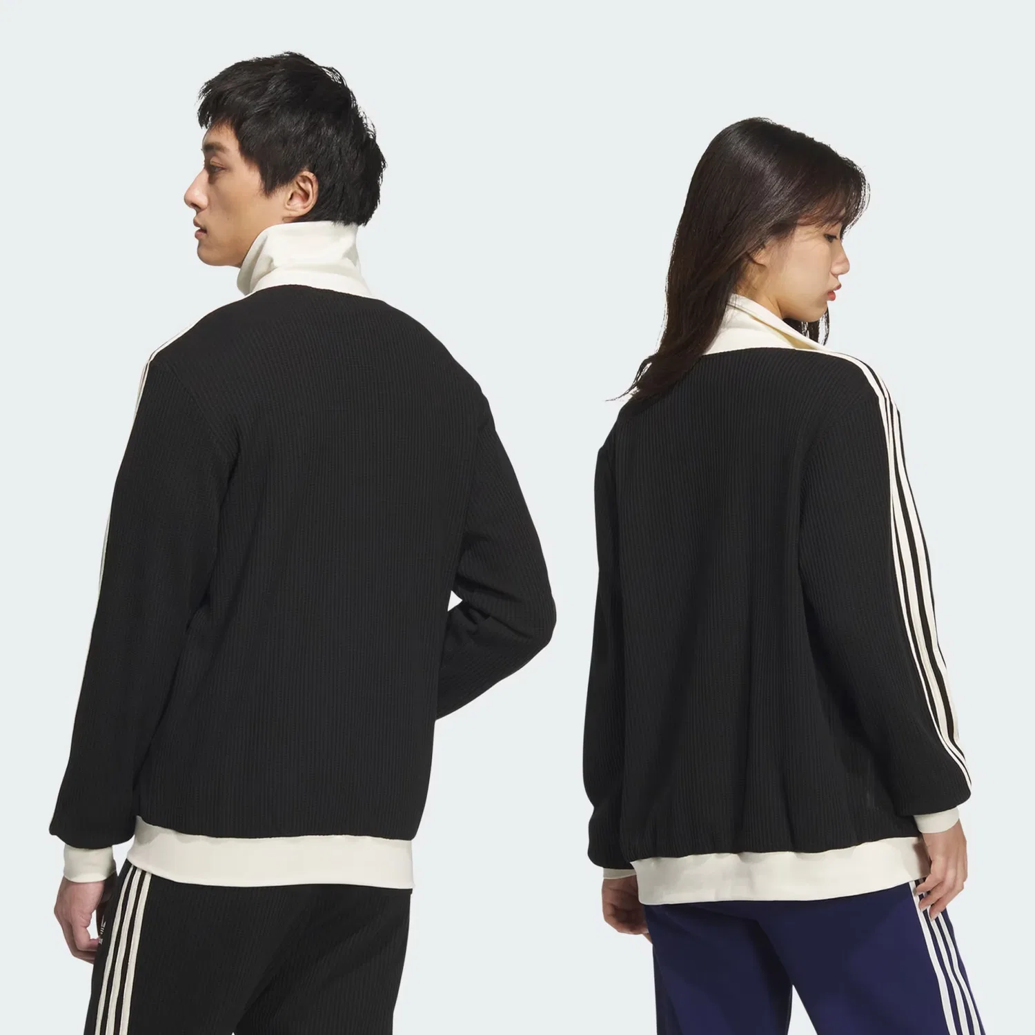 Толстовка на молнии Adidas Originals Adicolor Classic черного цвета — фото 3