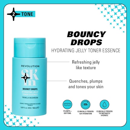 Тоник Revolution Beauty — Skin Bouncy Drops Hydrating с витамином — фото 2