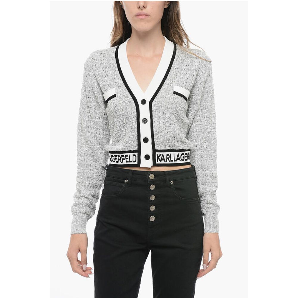 

Серый кардиган из эластана Karl Lagerfeld, Gray