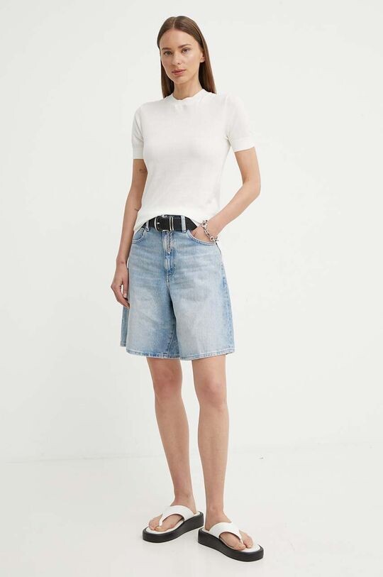 

Хлопковая футболка G-Star Raw, бежевый