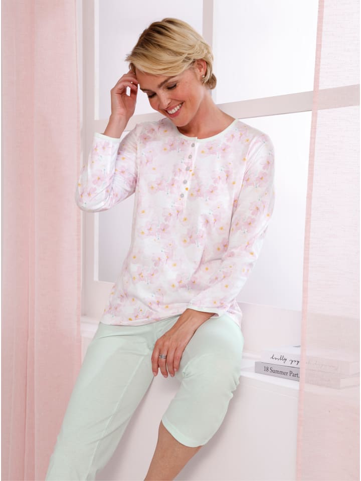 

WITT WEIDEN Пижама с принтом белого и мятного цвета