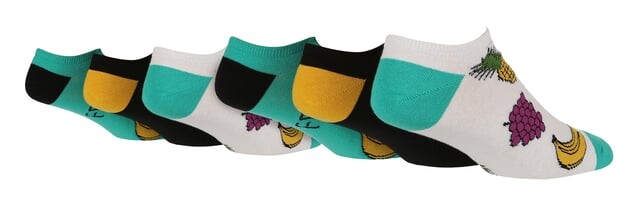 

Забавные низкие носки для летних фруктов Wildfeet, мультиколор