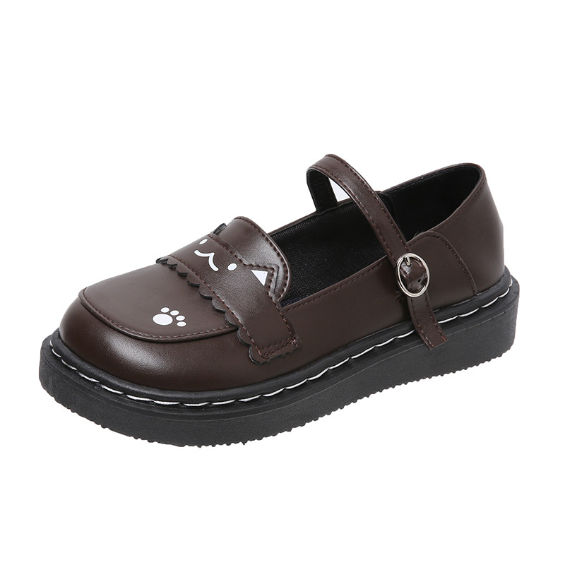 

Низкие кожаные туфли для подростков Neon, коричневый