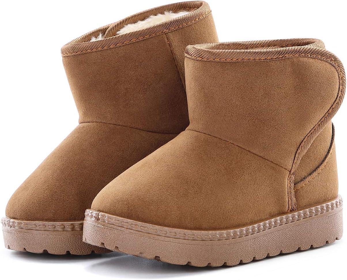 

Девочки Мальчики Теплые зимние ботинки для детей На улице Снегоступы (Малыши/Младшие дети) KDHAO, Brown(New)