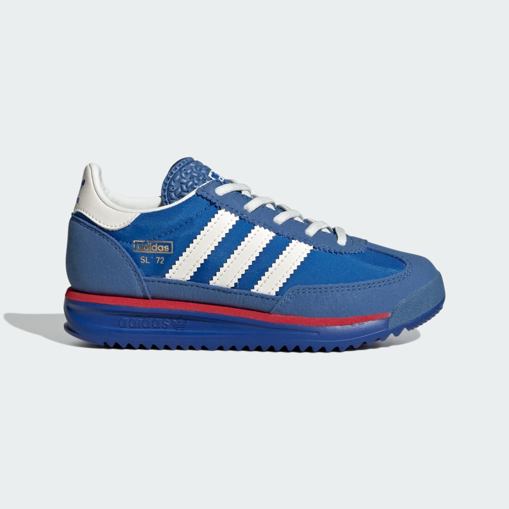 

Кроссовки Adidas SL 72 RS Elastic Laces Shoes Kids, цвет Blue/Core White/Better Scarlet