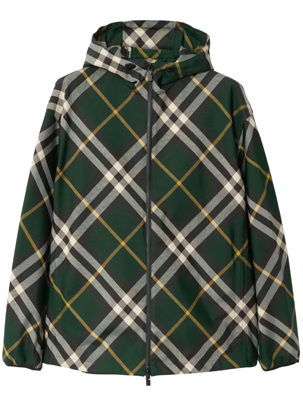 

Клетчатая куртка с капюшоном BURBERRY, зеленый