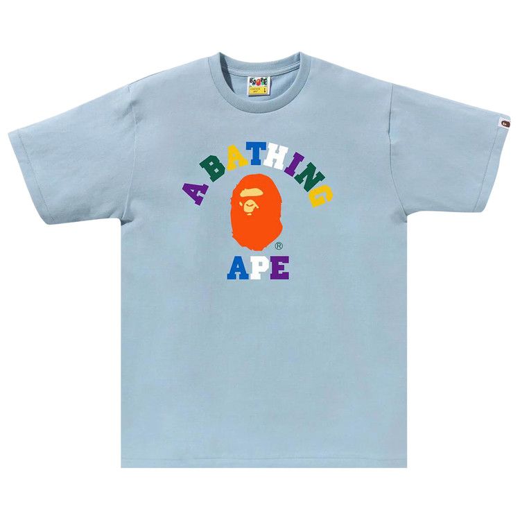 

Футболка BAPE Colors College Tee, Sax