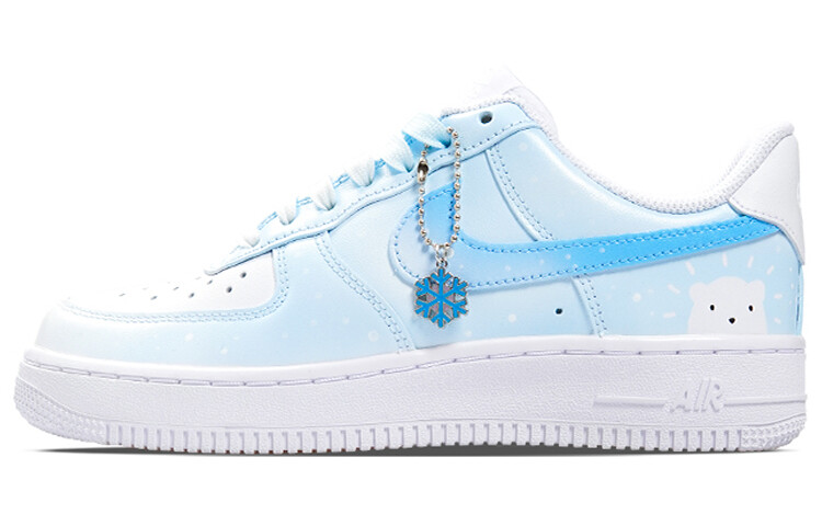 

Кроссовки Nike Air Force 1 Skateboard Shoes Men Low-Top White Blue