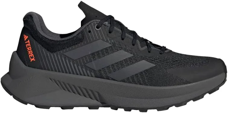 Мужские кроссовки для трейлраннинга Adidas Terrex Soulstride Flow, черный/серый/оранжевый — фото 2