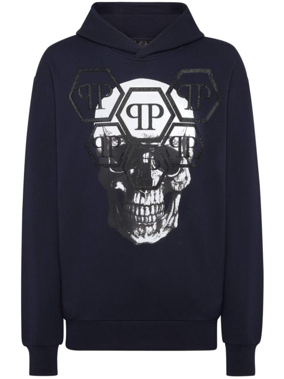 

Толстовка с длинными рукавами Philipp Plein Skull, синий