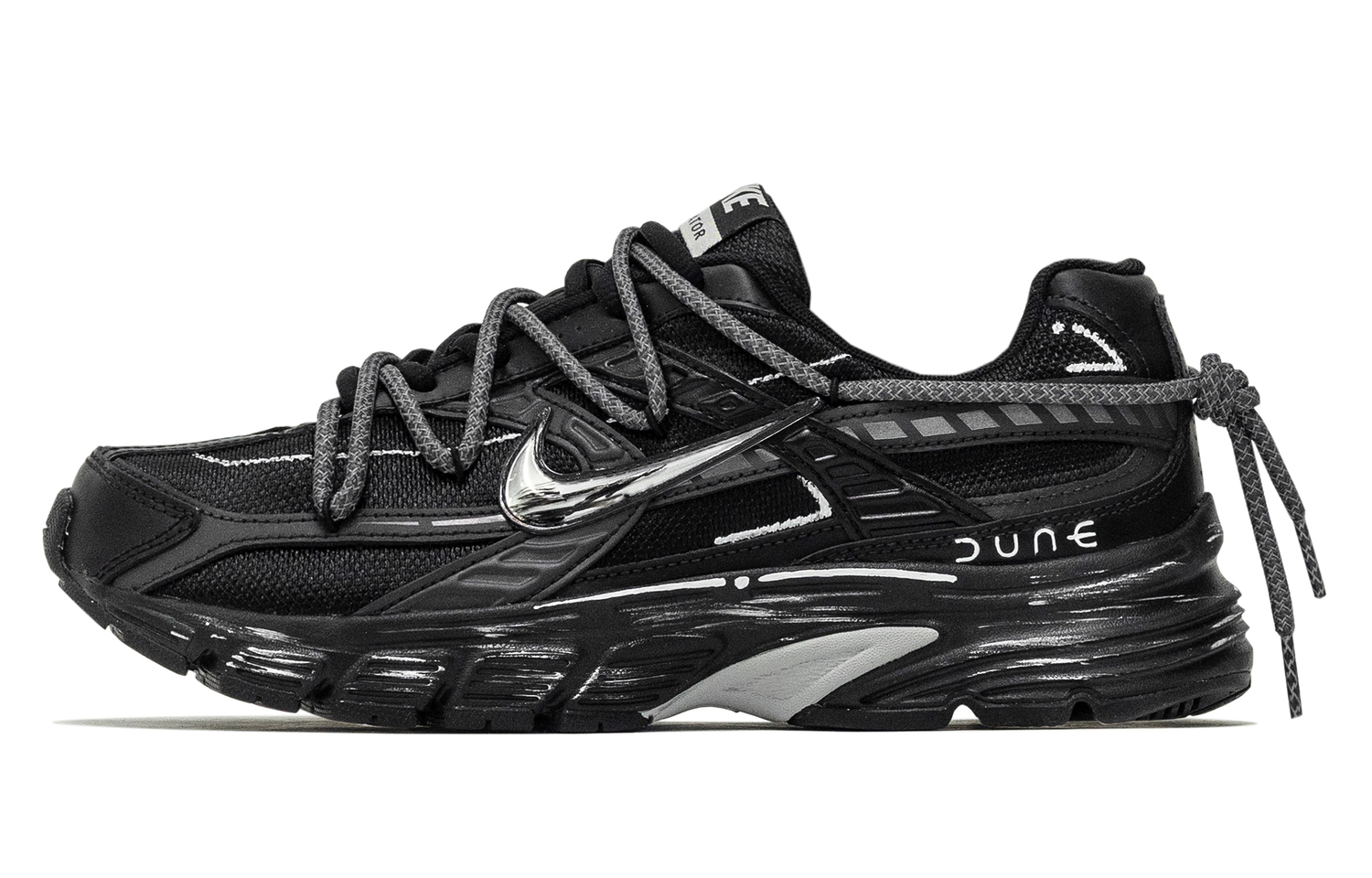 

Nike Инициатор лоу-топ повседневные городские кроссовки для мужчин silver black