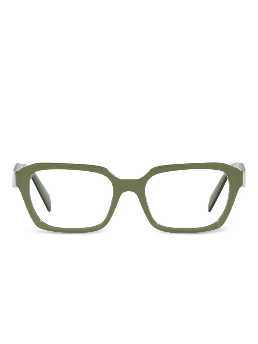 

Очки в квадратной оправе Prada Eyewear, зеленый