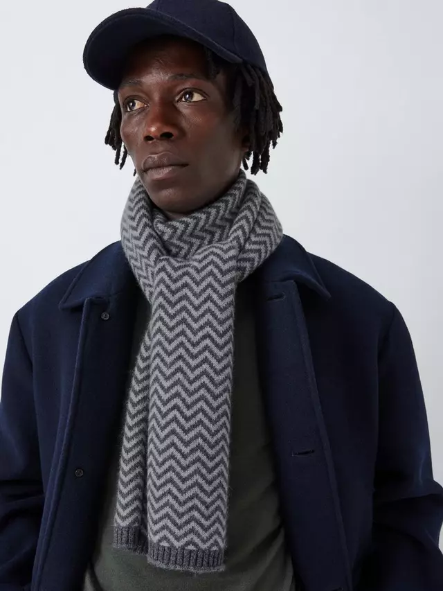 

Шарф John Lewis Cashmere, цвет grey herringbone