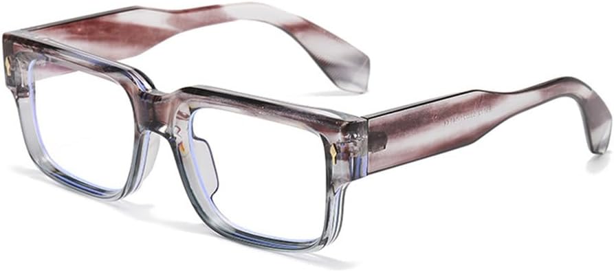 

Ретро солнцезащитные очки для женщин, серые в полоску, защита от УФ-излучения UV400, заклепки; для мужчин – прозрачные солнцезащитные очки с градиентным переходом цвета VFDHN, 5