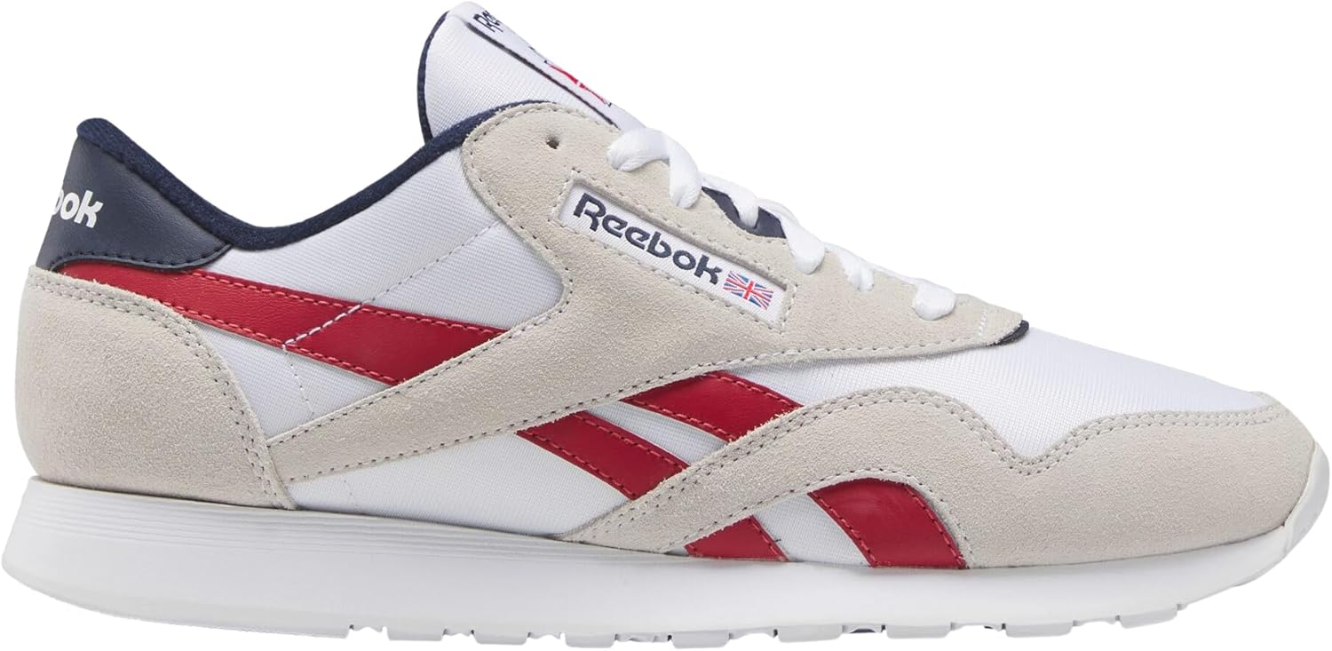 

Мужские кроссовки Reebok Classic Nylon, Ftwr White Flash Red Vector Navy