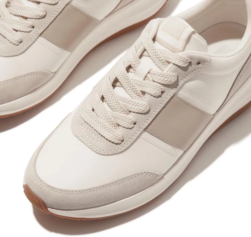 Мужские кроссовки Fitflop F-Mode Flow из ткани, замши и кожи, Beige — фото 4