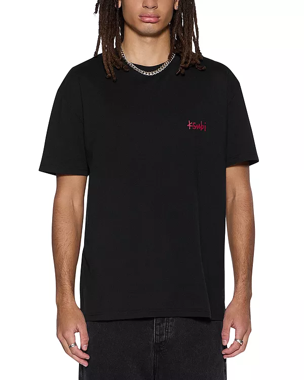 

Футболка оверсайз с графическим принтом Ksubi, черный