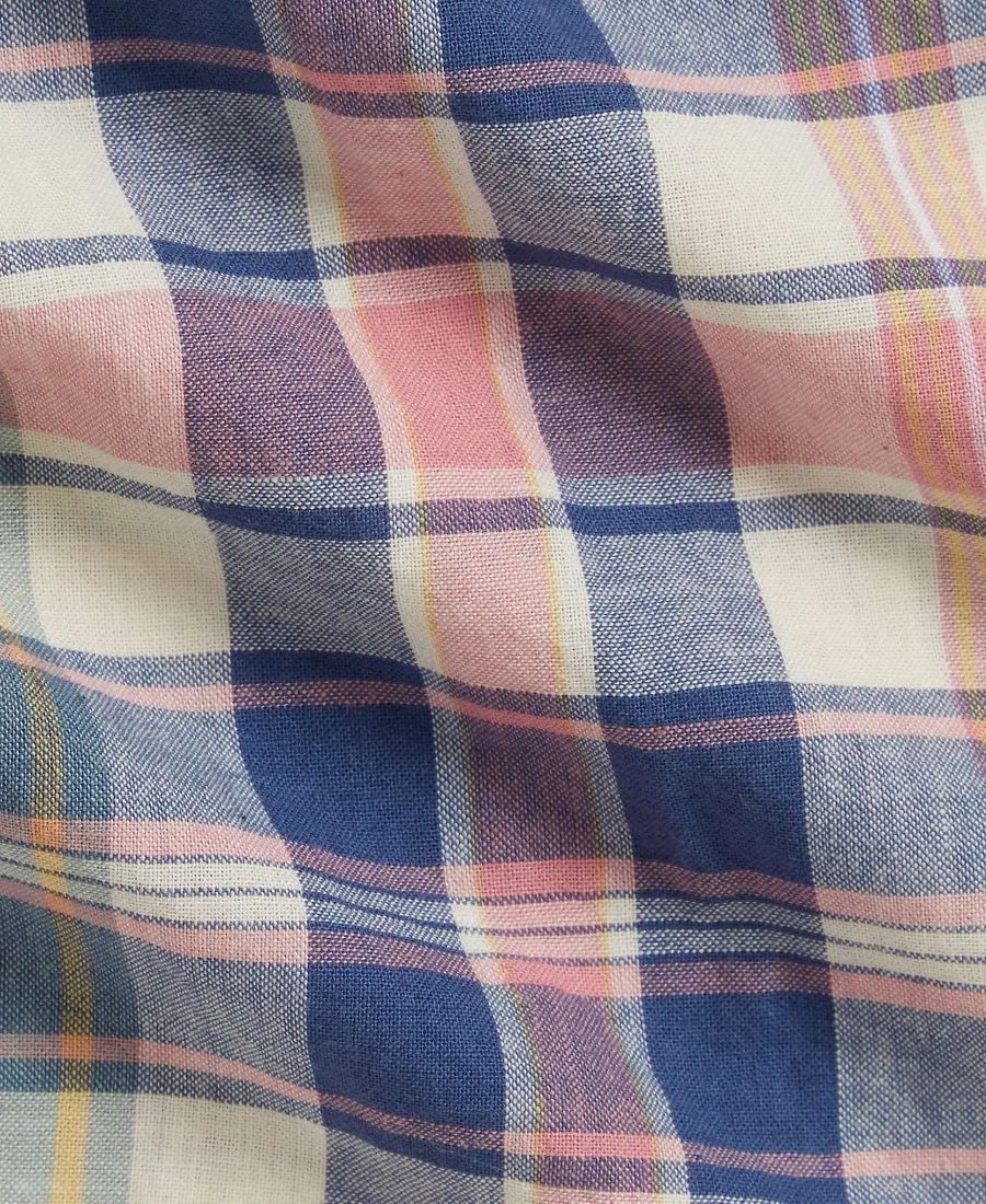 Платье-рубашка в клетку для девочек с панталонами Polo Ralph Lauren, синий/розовый/мультиколор — фото 3
