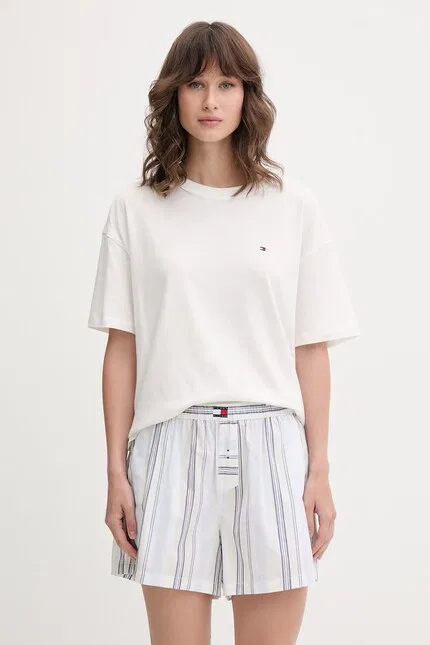 Пижамные шорты хлопковые Tommy Hilfiger, белый — фото 2
