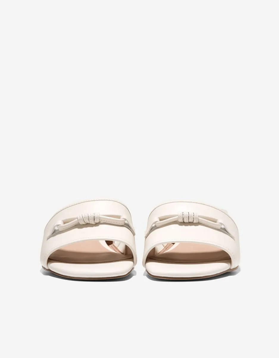 Женские мюли на каблуке из натуральной кожи Cole Haan, бежевый — фото 2