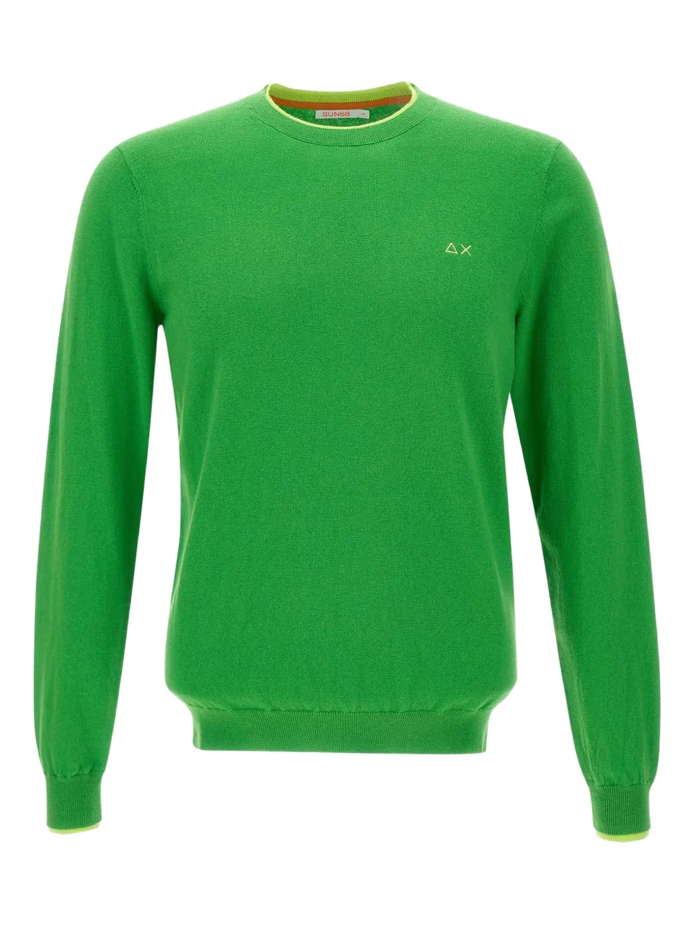 

Свитер с вышитым логотипом Sun68, зеленый